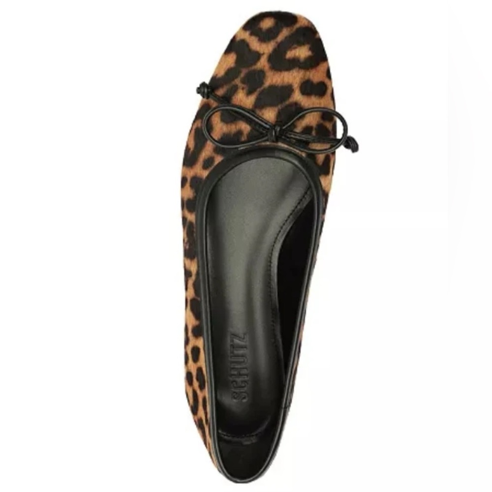 NEW SCHUTZ Arrisa Leopard Ballet Flats - Picture 3 of 5